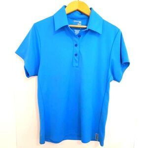 SUNICE SILVER X-STATIC  Flow Dry Blue Ladies Golf Shirt Size Medium NWOT